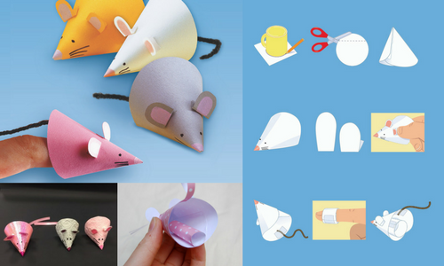 Fun Paper-Crafts To Make With Your Kids finger puppet